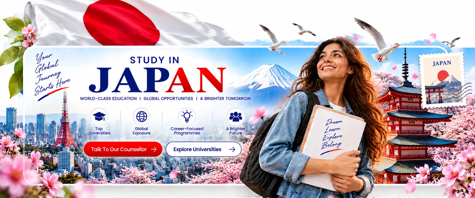 Study in Japan banner