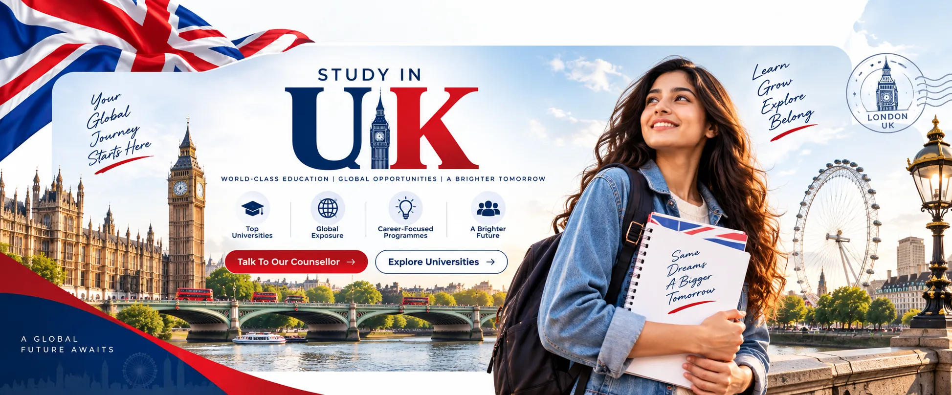 Study in the UK banner